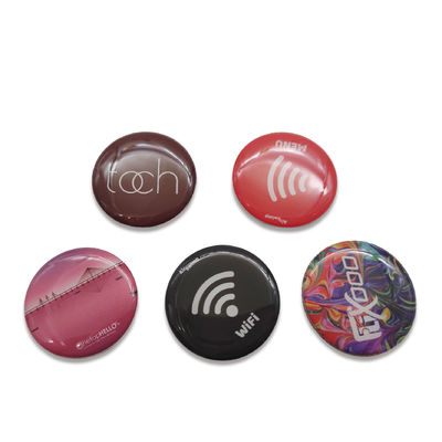 زیرلایه PET RFID روی برچسب فلزی 30 میلی متری اپوکسی ضد فلز برچسب های NFC