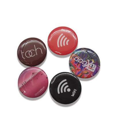 زیرلایه PET RFID روی برچسب فلزی 30 میلی متری اپوکسی ضد فلز برچسب های NFC
