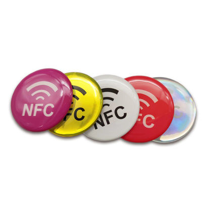 کارت اپوکسی با قطر 30 میلی متر 13.56 مگاهرتز Nfc Epoxy Tag ISO14443A