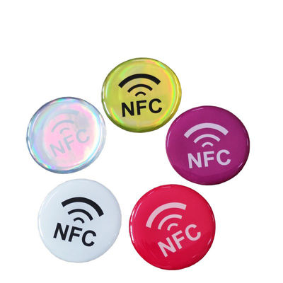 کارت اپوکسی با قطر 30 میلی متر 13.56 مگاهرتز Nfc Epoxy Tag ISO14443A